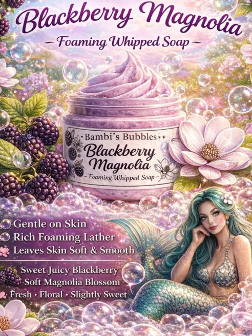 LAST ONE!4oz  Hand Crafted Whipped Glycerin Foaming Soap BASIC BETCH VANILLA - Picture 6 of 11